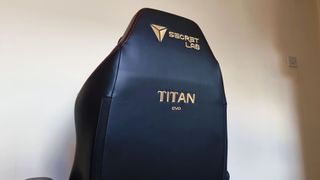 A product image of the back of the Secretlab TITAN Evo chair