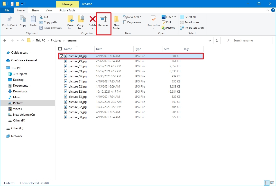 File Explorer details option