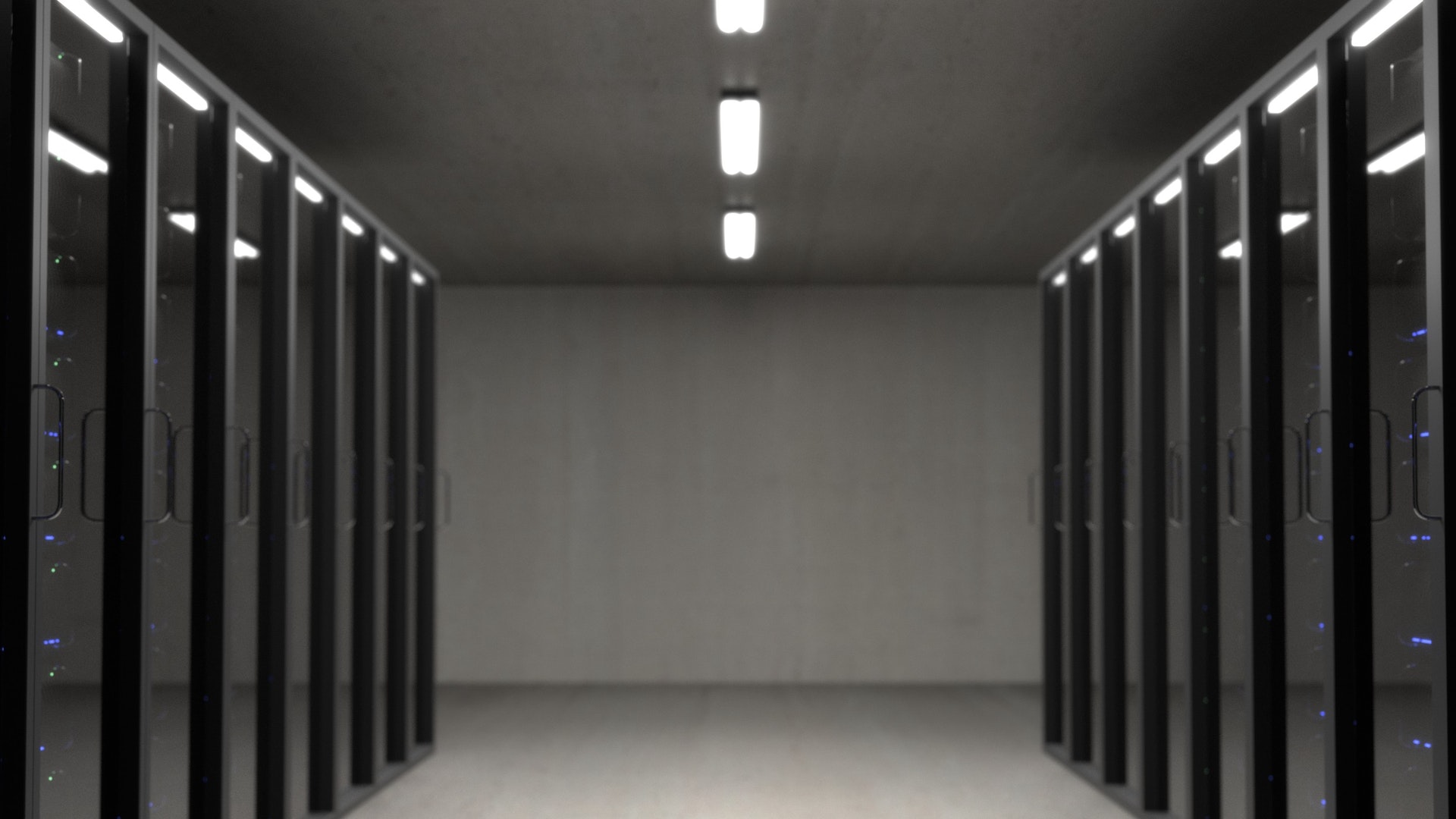 a corridor in a data center
