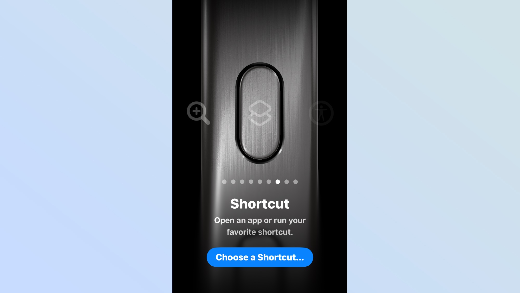 iPhone 15 Pro Кнопка действия Параметр «Ярлыки»