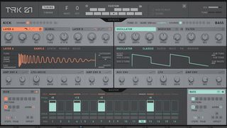 How to create a kick/gliding bass combo using Native Instruments TRK-01