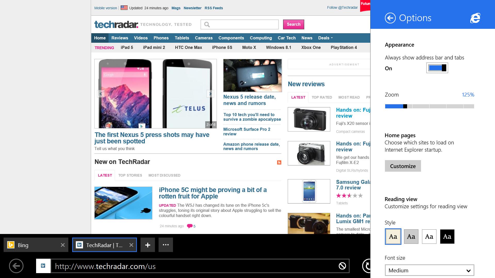 Windows 8.1 Internet Explorer 11 - Windows 8.1 review - Page 6 | TechRadar