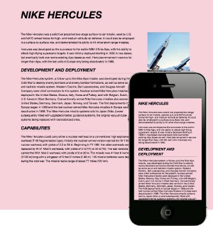 Examples of desktop and mobile layout using Bourbon's handy mixin library