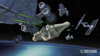 This new ship in the Rebel fleet called 'The Ghost' is described as a cross between a B-17 and the Millennium Falcon