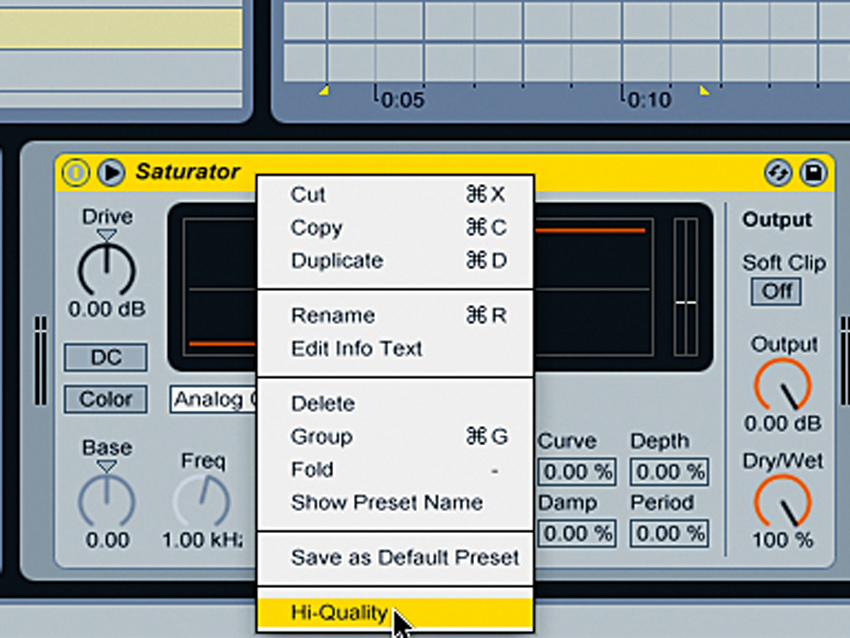 High-quality modes