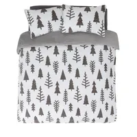 Argos Home Fleece Trees Bedding Set: (Single-King Size), was £30, NOW £22.50, Argos