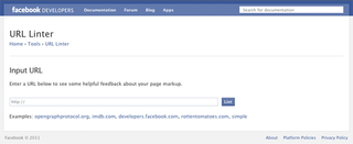 Facebooks URL Linter is a dab hand at debugging your meta data