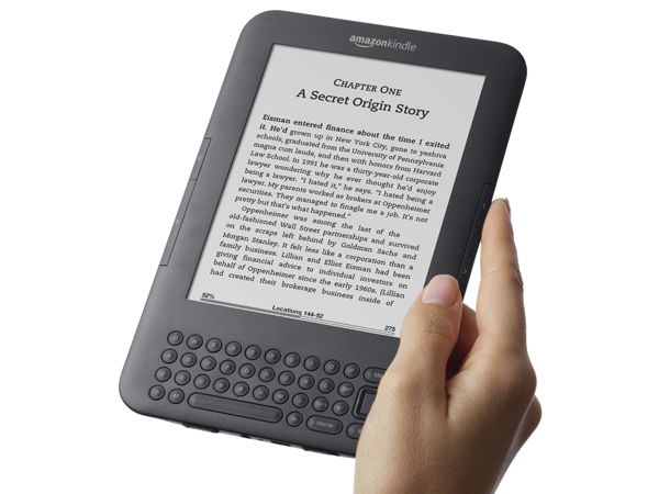 Kindle with Hand