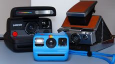 The three cameras which would make my dream Polaroid - the Polaroid Flip, the Polaroid SX-70 and the Polaroid Go (Gen 2).