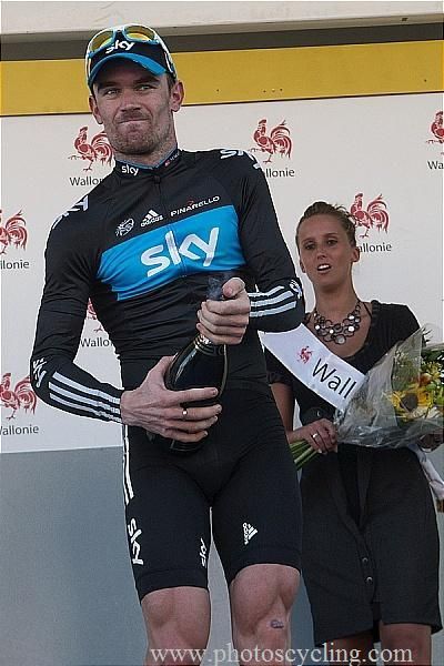 CJ DSutton celebrates on the podium