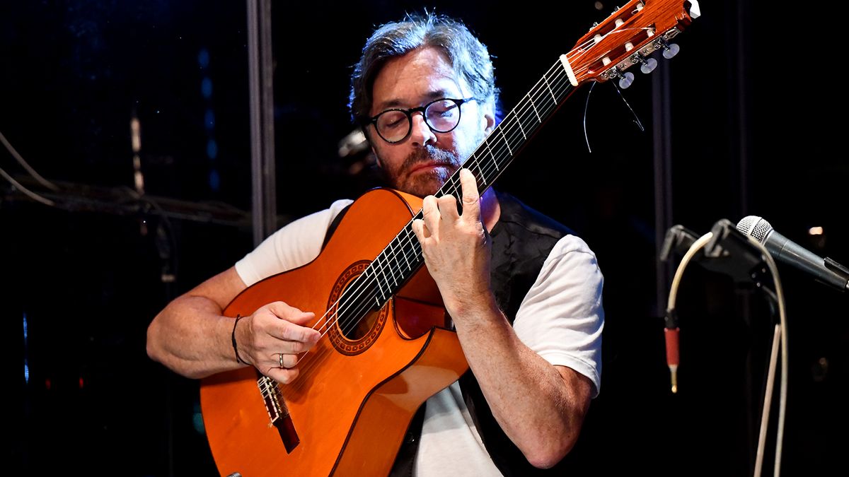 Al Di Meola performs onstage during the &#039;Past, Present and Future&#039; tour at The Canyon on September 20, 2019 in Agoura Hills, California. 