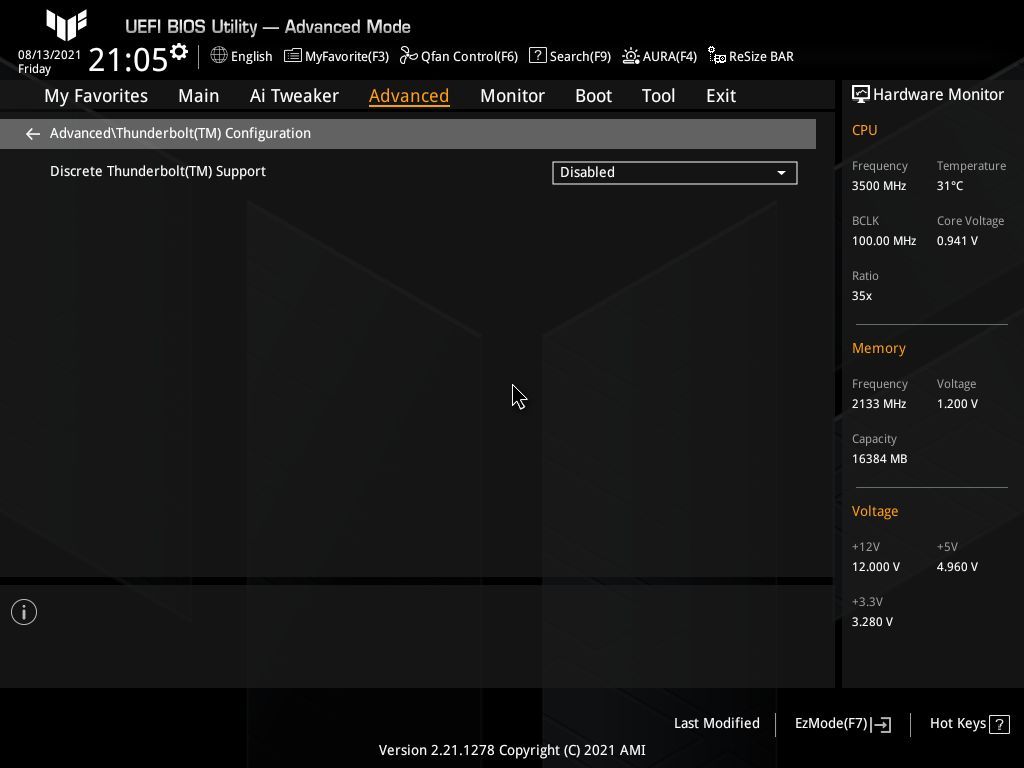 Asus TUF Gaming Z590-Plus WIFI