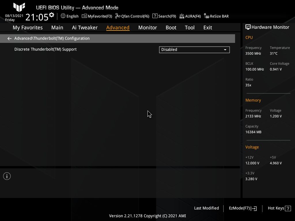 Asus TUF Gaming Z590-Plus WIFI