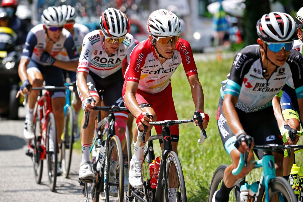 QUILLAN FRANCE JULY 10 Guillaume Martin of France and Team Cofidis in the Breakaway during the 108th Tour de France 2021 Stage 14 a 1837km stage from Carcassonne to Quillan LeTour TDF2021 on July 10 2021 in Quillan France Photo by Chris GraythenGetty Images