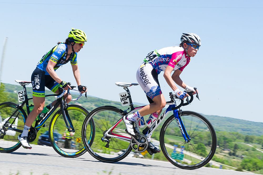 The circuit had a challenging hill Joe Martin Stage Race stage 3