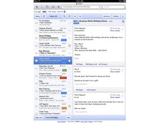 Gmail on iPad