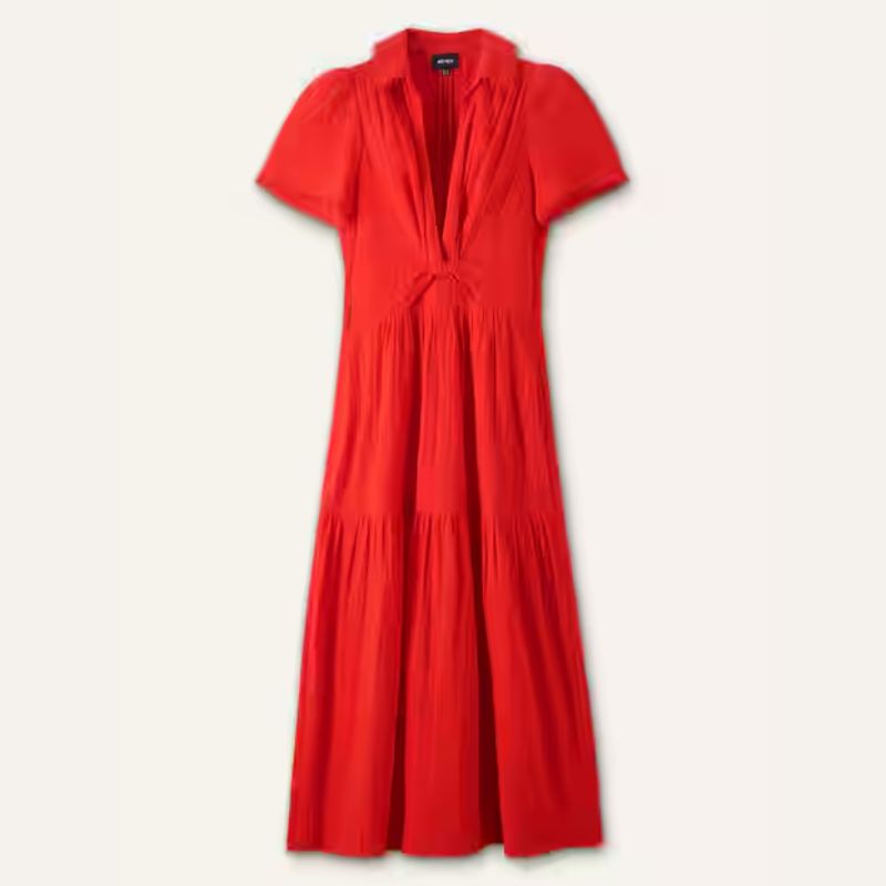 ME+EM, red maxi dress