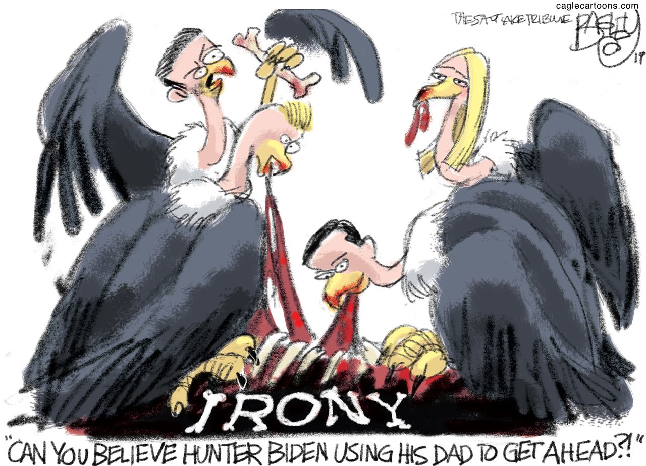 Political Cartoon U.S. Trump Children Irony