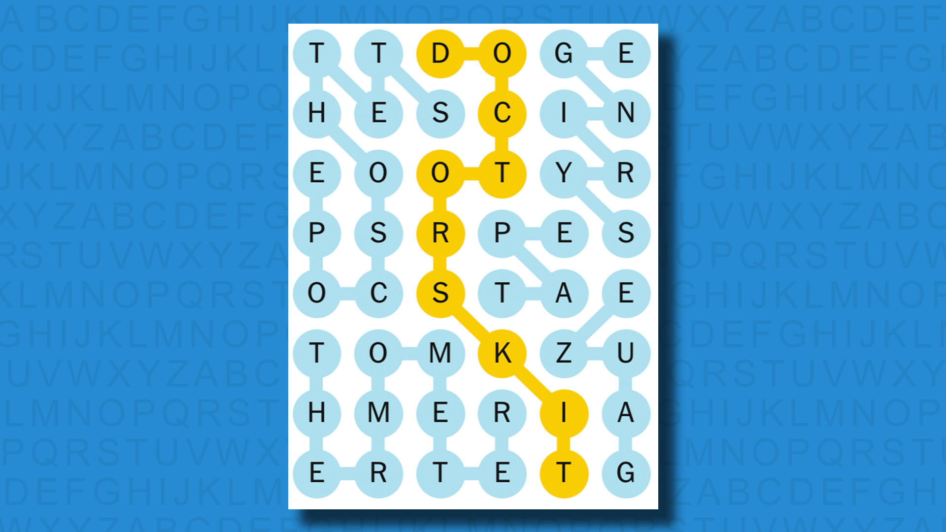 NYT Strands answers for game 426 on a blue background