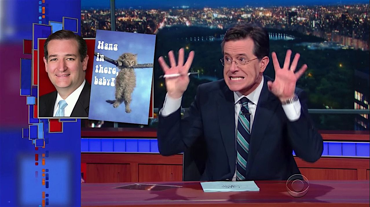 Stephen Colbert mocks Ted Cruz naming a running mate