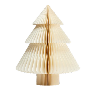 Cream paper pine tree