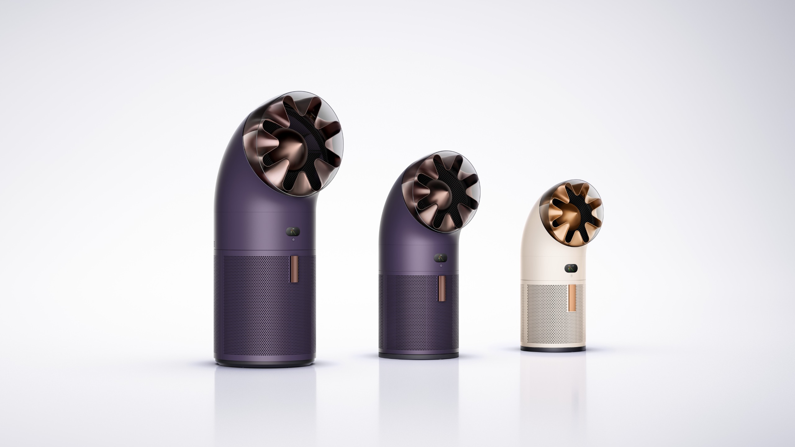 The new range of three Dyson HushJet air purifiers