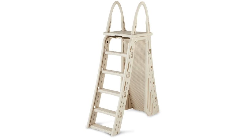 Confer Plastics A-frame above-ground pool ladder