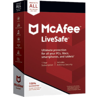 McAfee LiveSafe: was $89 now $26 @ HP
