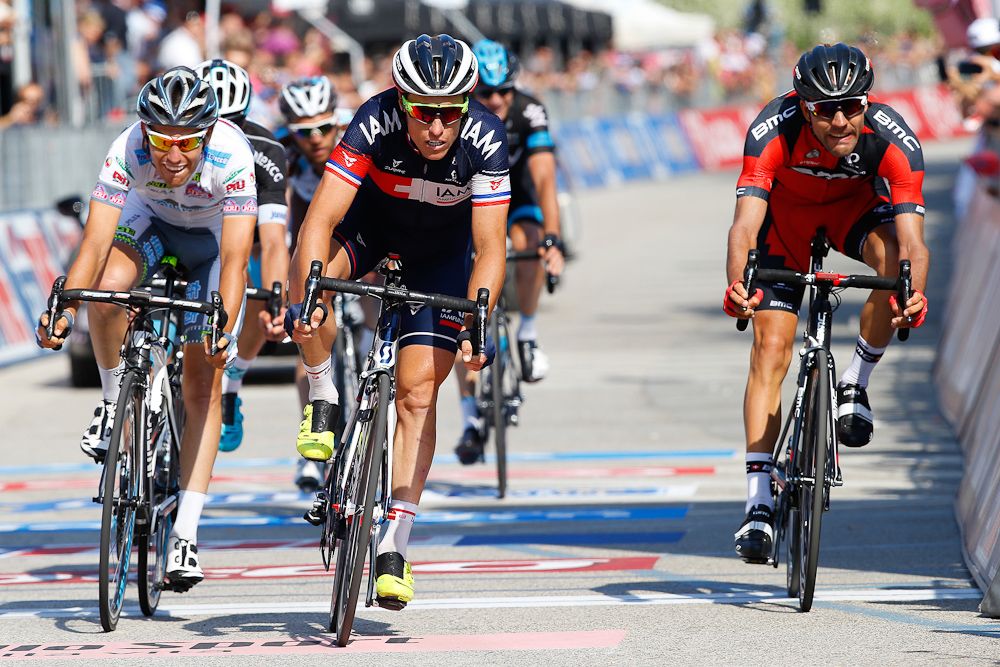Sylvain Chavanel finished third during stage 18.