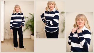 Over50Spring24Trends_ Rugby Julie Player in rugby tops