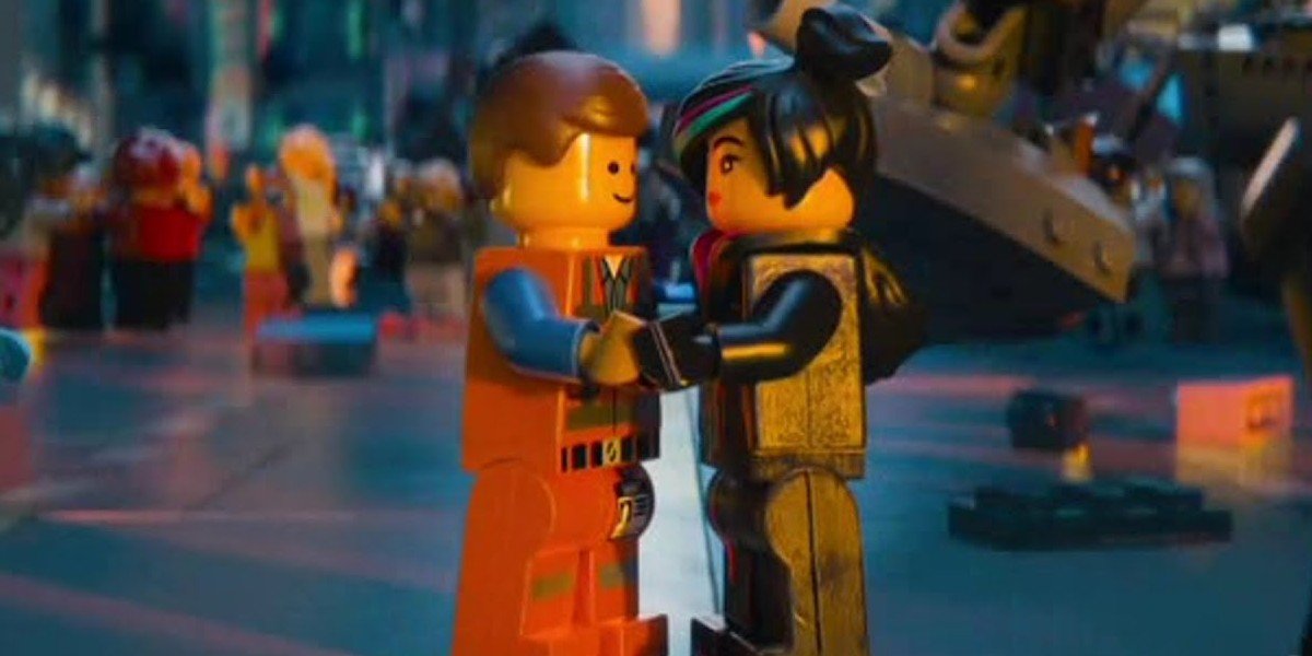 lego movie emmet and wyldstyle kiss