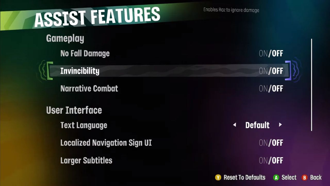 Psychonauts 2 Accessibility Image