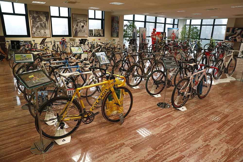 The Colnago Museum is packed with historic bikes