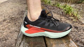 Salomon DRX Defy GRVL on a bench