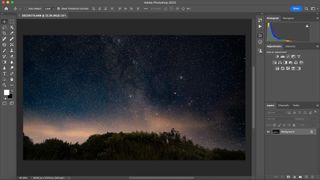 Image being edited in Adobe Photoshop