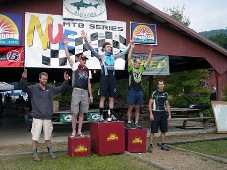 Men's podium at the Shenandoah Mountain 100