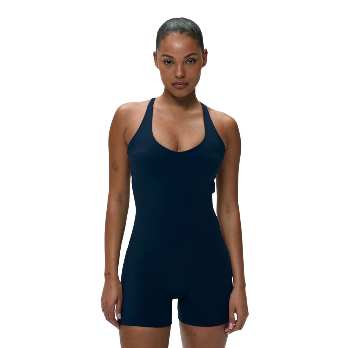 adanola Ultimate Racer Cut Out Romper - Navy Blue