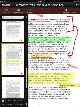 annotate on pdf ipad doc hub