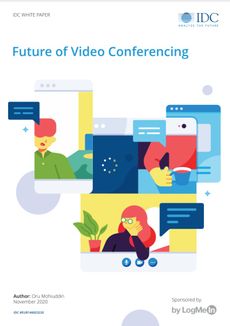 The future of video conferencing - overlapping screens with people video conferencing