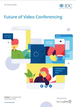 The future of video conferencing - overlapping screens with people video conferencing