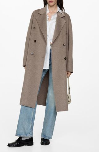 Picarol Oversize Double Breasted Wool Blend Coat