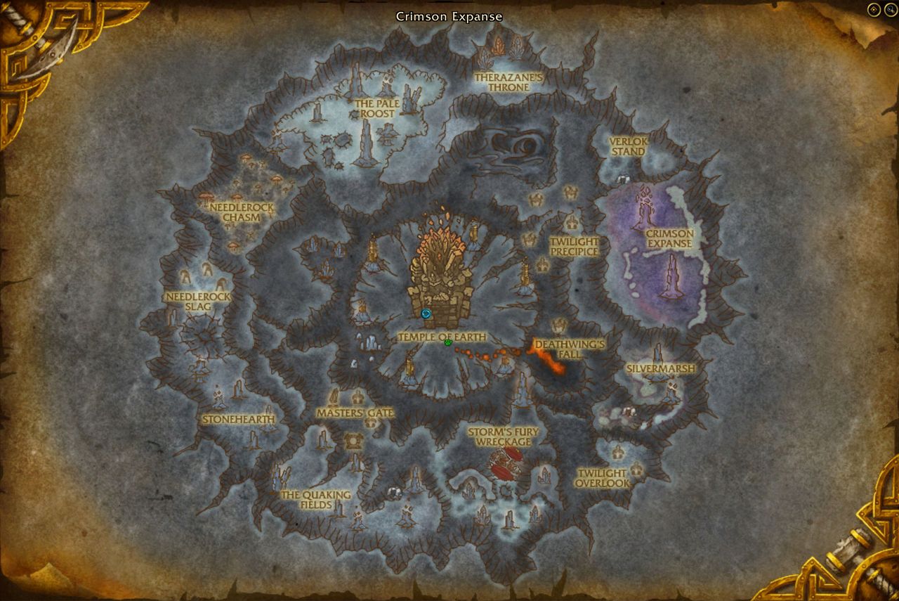 WoW Cataclysm map