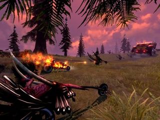 Many of the scenes in brutal legend are based on classic album cover art