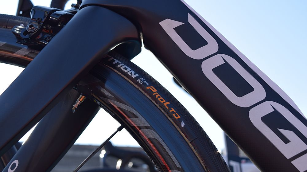 Wisniowski opted for 25mm Continental Competition RBX tyres