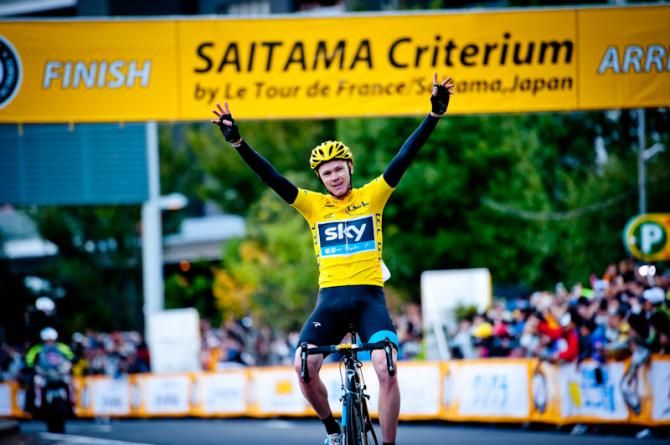 Chris Froome (Team Sky) wins the Saitama Criterium