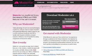 Using Modernizr gives us a way to use feature detection for making CSS and JavaScript decisions