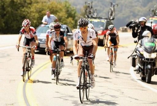 Sylvain Georges (AG2R La Mondiale) leaves his breakaway companions behind.