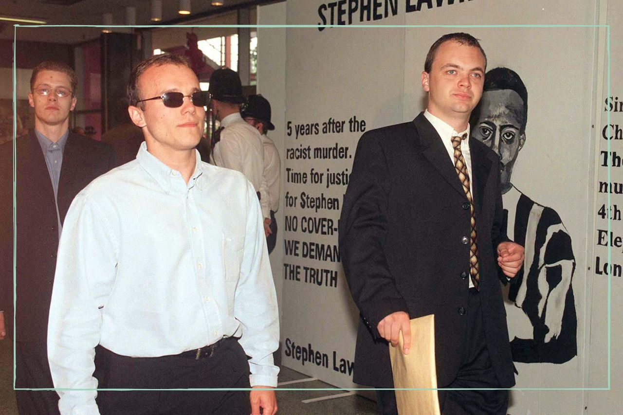 a close up of Gary Dobson and David Norris in June 1998 - Stephen Lawrence&#039;s killers, in 