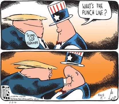 Political Cartoon U.S. Trump GOP Nominee