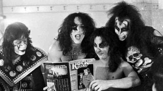 Kiss reading Creem magazine in the early 70s